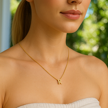 Load image into Gallery viewer, Alphabet Initial - Gold Necklace
