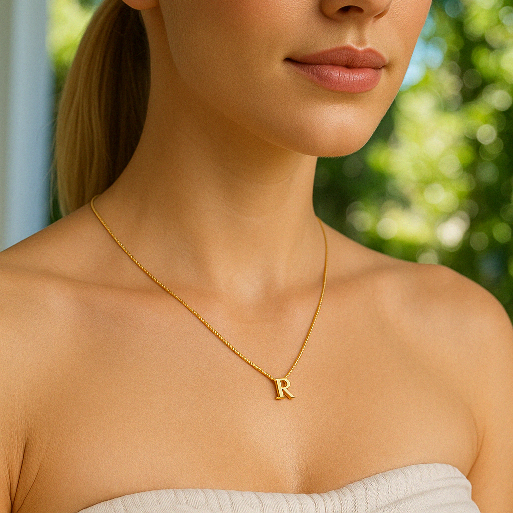 Alphabet Initial - Gold Necklace